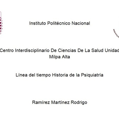 Timeline: Historia de la Psiquiatria