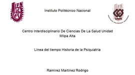 Timeline: Historia de la Psiquiatria