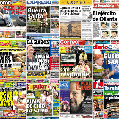 Timeline: Linea de Tiempo sobre la aparición de los periódicos en la historia del Perú