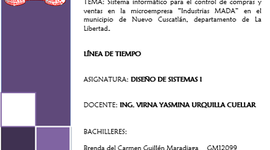 Timeline: LINEA DE TIEMPO - DISEÑO DE SISTEMAS I - SICOVIMA