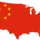Flag map of usa china 320x200