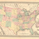 Map of the united states 1877