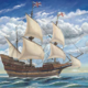 Mayflower boat art u3586