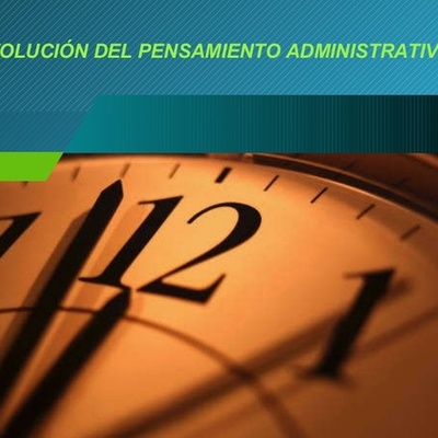 Timeline: Recorrido Cronológico Pensamiento Administrativo