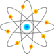 Atom model clipart 11