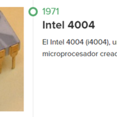 Timeline: 1971 Intel 4004