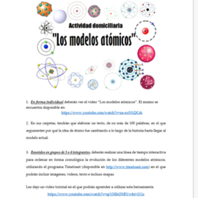 Timeline: Modelos del átomo