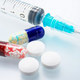 Medicines and syringe