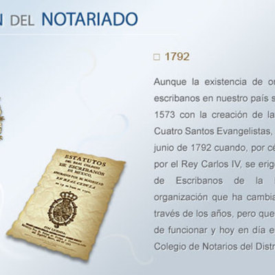 Timeline: Evolución del Notariado en México