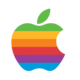 Apple logo rainbow
