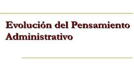 Timeline: Evolución del Pensamiento Administrativo