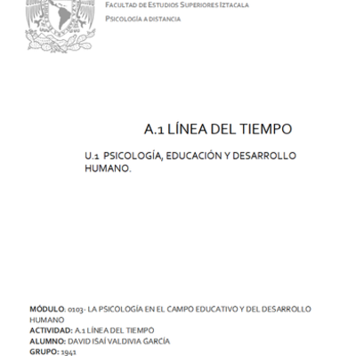 Timeline: Unidad 1. Actividad 1. Línea del tiempo.
