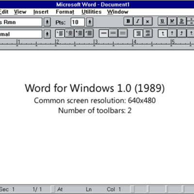 Timeline: Evolucion de word