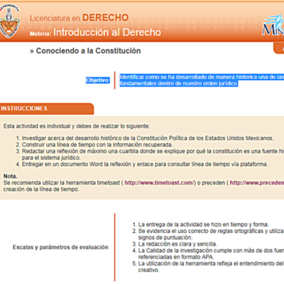 Timeline: Desarrollo Histórico de la Constitución Política de los Estados Unidos Mexicanos
