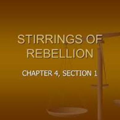 Timeline: Stirrings of Rebellion