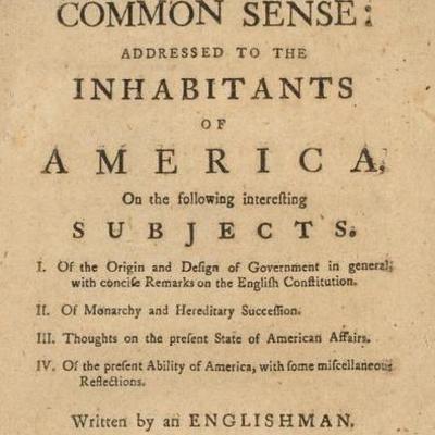 Timeline: Common Sense by Thomas Paine