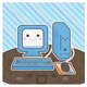Kawaii computer and desk by koriroxx