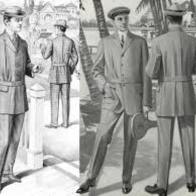 Timeline: mens clothing in the 1910's