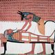 Anubis attending the mummy of sennedjem