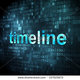 Stock photo timeline concept pixelated words timeline on digital background d render 157025672