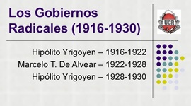 Timeline: gobiernos radicales