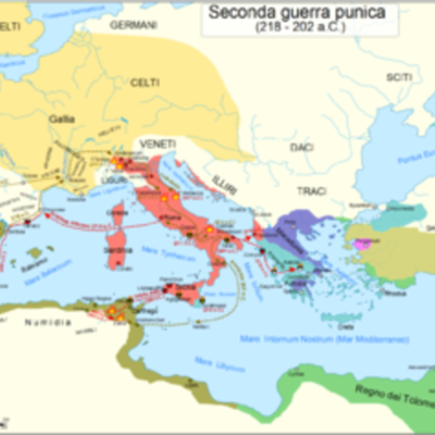 Timeline: Le Guerre Puniche e l'espansione ellenica.