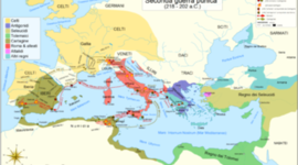 Timeline: Le Guerre Puniche e l'espansione ellenica.