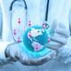 Depositphotos 21844499 stock photo medical doctor holding a world