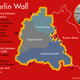 Berlin wall map