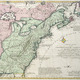 Antique map tirion colonial america