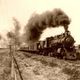 Treno a vapore  vecchia foto  america 160080