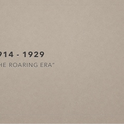 Timeline: History Timeline Unit 2 1914-1929
