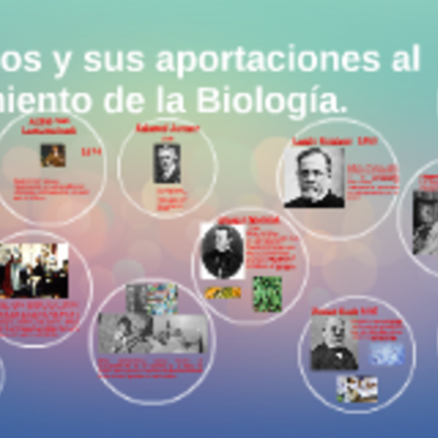 Timeline: Aportaciones importantes de científicos hacia la biología