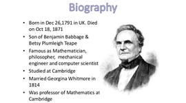 Timeline: Charles Babbege