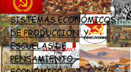 Timeline: sistemas económicos de producción y escuela de pensamiento económico