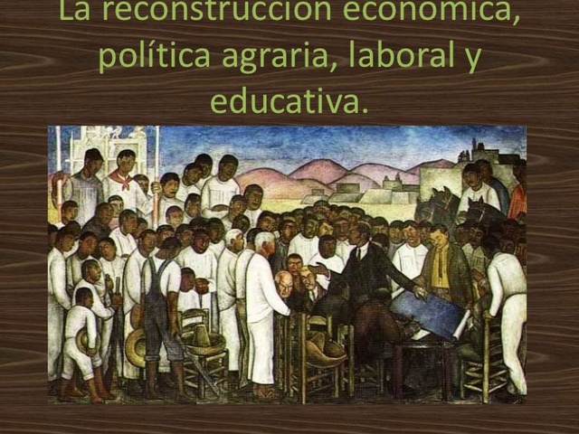 Reconstruccion Economica Politica Agraria Laboral Y Educativa