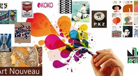 Timeline: Diseño Gráfico: Desde la Revolución Industrial hasta el s. XX (con referencias históricas)