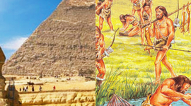 Timeline: tijdlijn oude Egypte en jagers en boeren