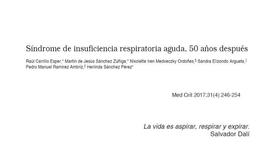 Timeline: EVOLUCION DE LA DEFINICION DEL SINDROME DE INSUFICIENCIA RESPIRATORIA AGUDA