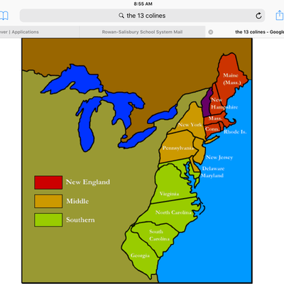 Timeline: The 13 colonies