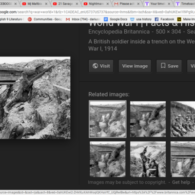 Timeline: war world 1