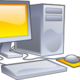 220px desktop computer clipart   yellow theme.svg