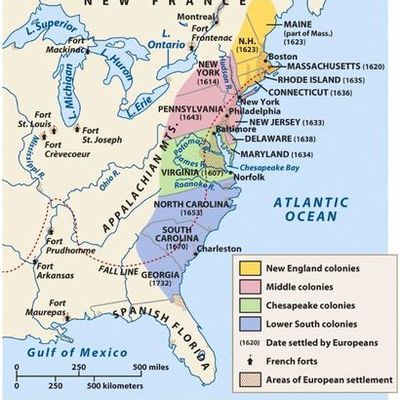 Timeline: The First 13 American Colonies