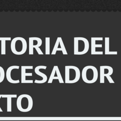 Timeline: Historia del procesador de textos