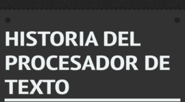 Timeline: Historia del procesador de textos