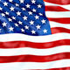 American flag see through