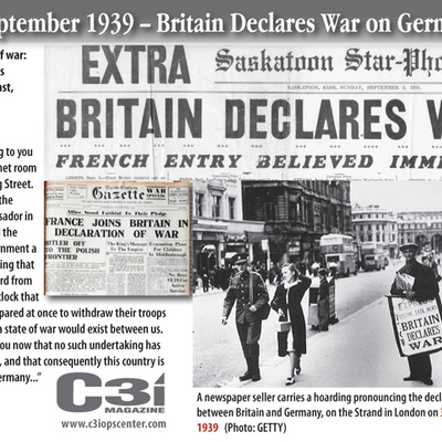 Timeline: Sept 3, 1939 Britain Declares war on Germany