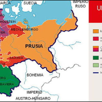 Timeline: Unificación alemana.  La Unificación Alemana es la unión de 39 estados. Hasta mediados del siglo XIX, Alemania no se había constituido como una nación unificada, sino un conjunto de 39 estados independientes que formaban la llamada Confederación Germánica