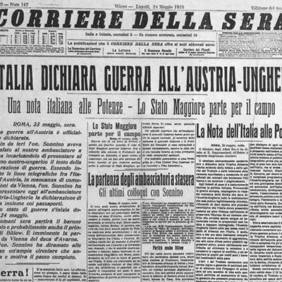 Timeline: l' Italia entra in guerra
