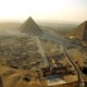 Great pyramids of giza aerial view cairo egypt